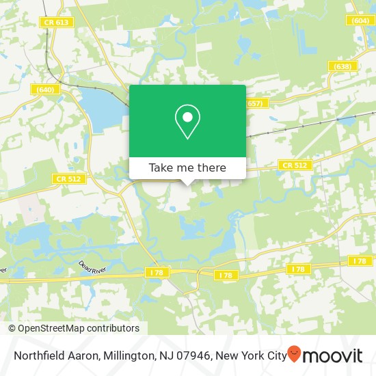 Northfield Aaron, Millington, NJ 07946 map