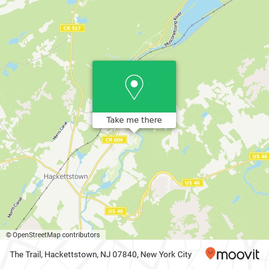 Mapa de The Trail, Hackettstown, NJ 07840