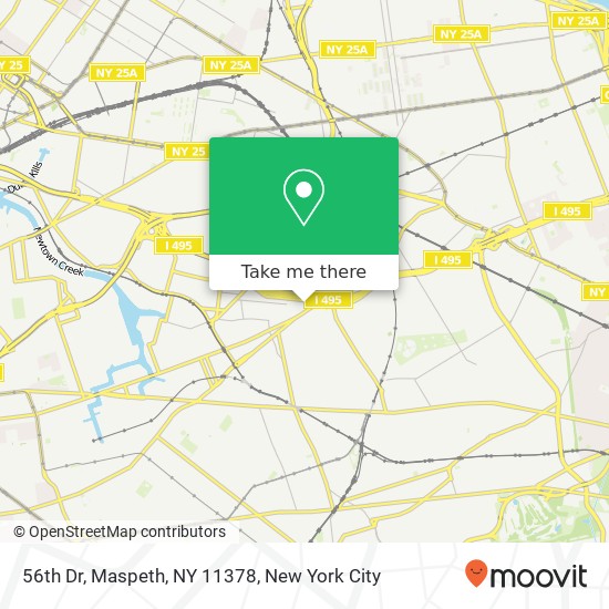 56th Dr, Maspeth, NY 11378 map