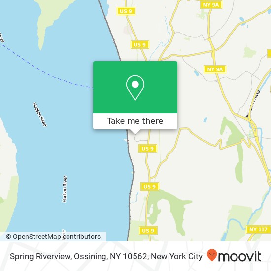 Mapa de Spring Riverview, Ossining, NY 10562