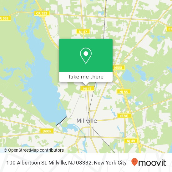 100 Albertson St, Millville, NJ 08332 map