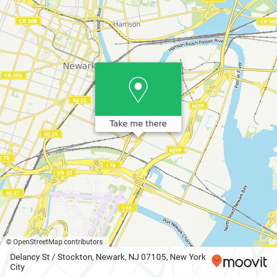 Delancy St / Stockton, Newark, NJ 07105 map