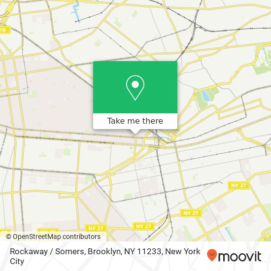 Rockaway / Somers, Brooklyn, NY 11233 map