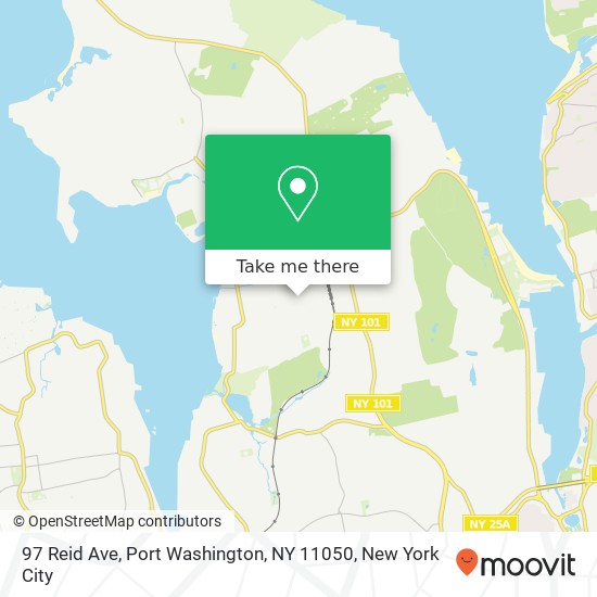 Mapa de 97 Reid Ave, Port Washington, NY 11050