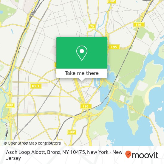 Mapa de Asch Loop Alcott, Bronx, NY 10475