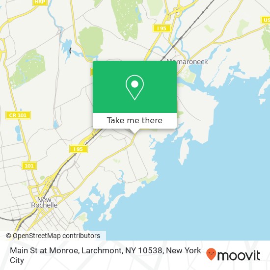 Main St at Monroe, Larchmont, NY 10538 map