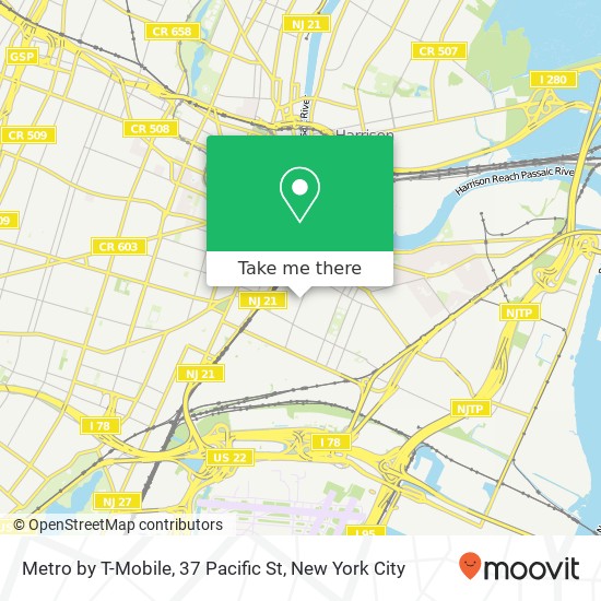 Metro by T-Mobile, 37 Pacific St map