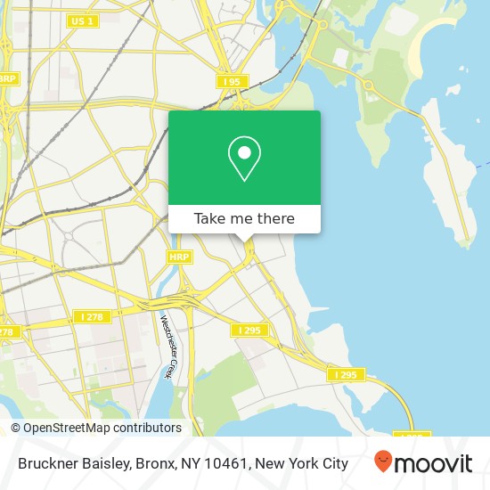 Mapa de Bruckner Baisley, Bronx, NY 10461