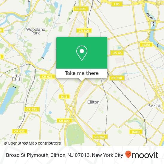 Broad St Plymouth, Clifton, NJ 07013 map