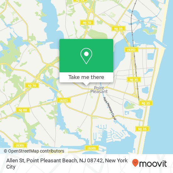 Allen St, Point Pleasant Beach, NJ 08742 map