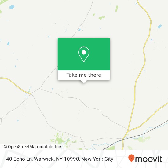 Mapa de 40 Echo Ln, Warwick, NY 10990