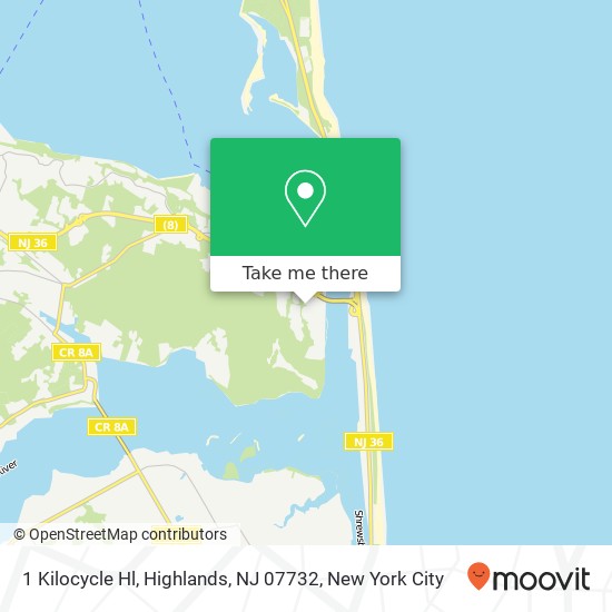 Mapa de 1 Kilocycle Hl, Highlands, NJ 07732
