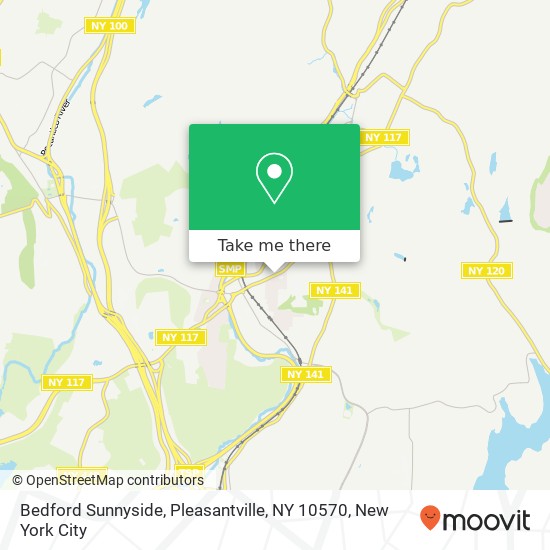 Mapa de Bedford Sunnyside, Pleasantville, NY 10570