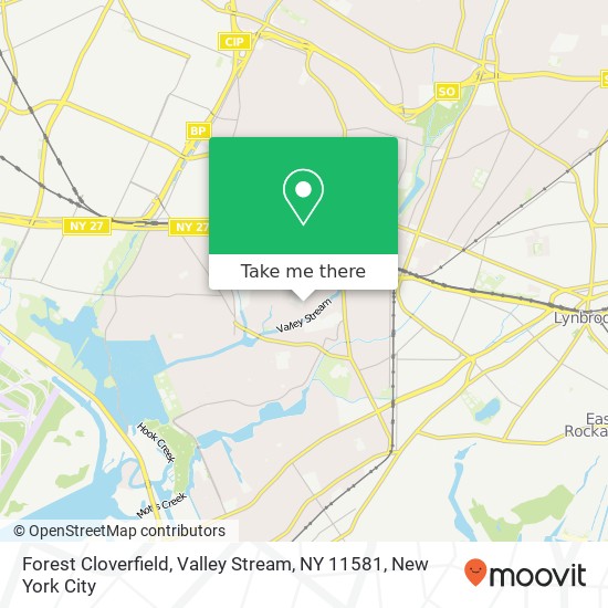 Forest Cloverfield, Valley Stream, NY 11581 map