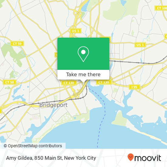Mapa de Amy Gildea, 850 Main St