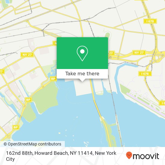 Mapa de 162nd 88th, Howard Beach, NY 11414