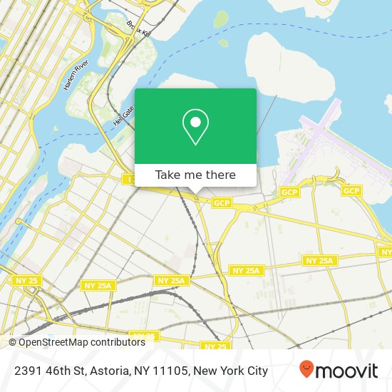 Mapa de 2391 46th St, Astoria, NY 11105