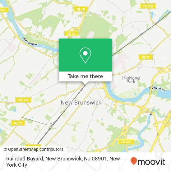 Railroad Bayard, New Brunswick, NJ 08901 map