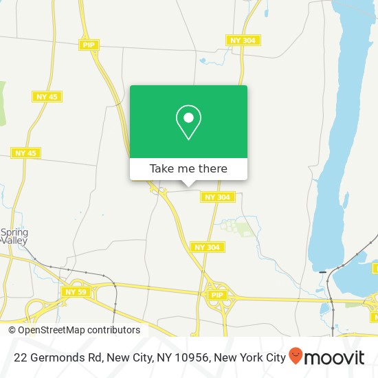 Mapa de 22 Germonds Rd, New City, NY 10956