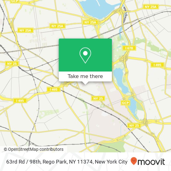63rd Rd / 98th, Rego Park, NY 11374 map
