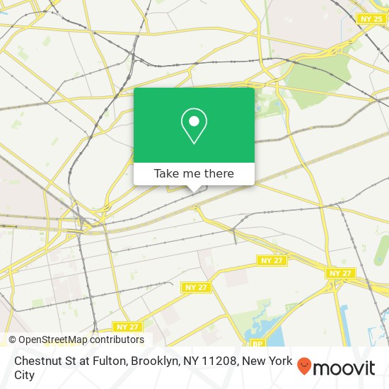 Mapa de Chestnut St at Fulton, Brooklyn, NY 11208