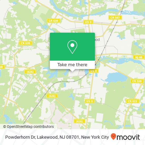 Powderhorn Dr, Lakewood, NJ 08701 map