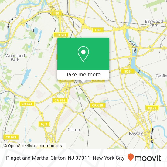 Piaget and Martha, Clifton, NJ 07011 map