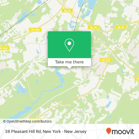 Mapa de 38 Pleasant Hill Rd, Randolph, NJ 07869
