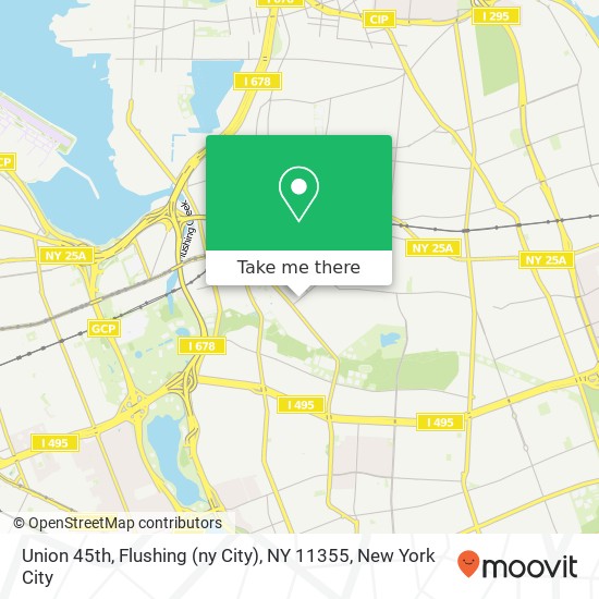 Union 45th, Flushing (ny City), NY 11355 map
