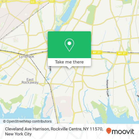 Mapa de Cleveland Ave Harrison, Rockville Centre, NY 11570