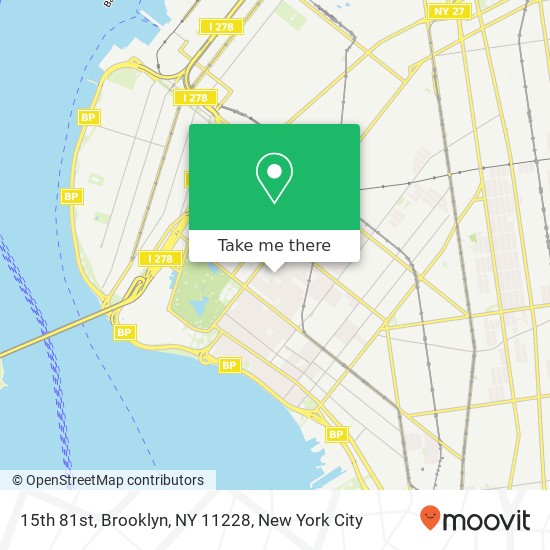 15th 81st, Brooklyn, NY 11228 map