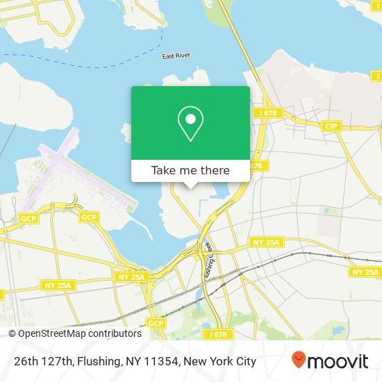26th 127th, Flushing, NY 11354 map