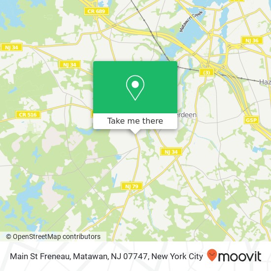 Main St Freneau, Matawan, NJ 07747 map