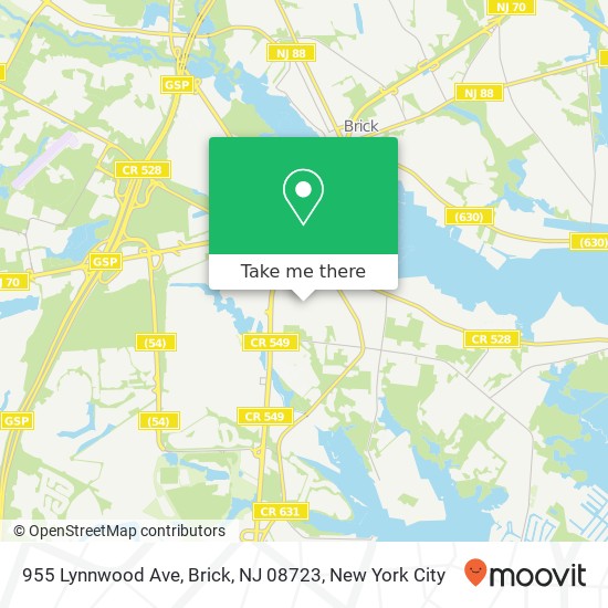 955 Lynnwood Ave, Brick, NJ 08723 map