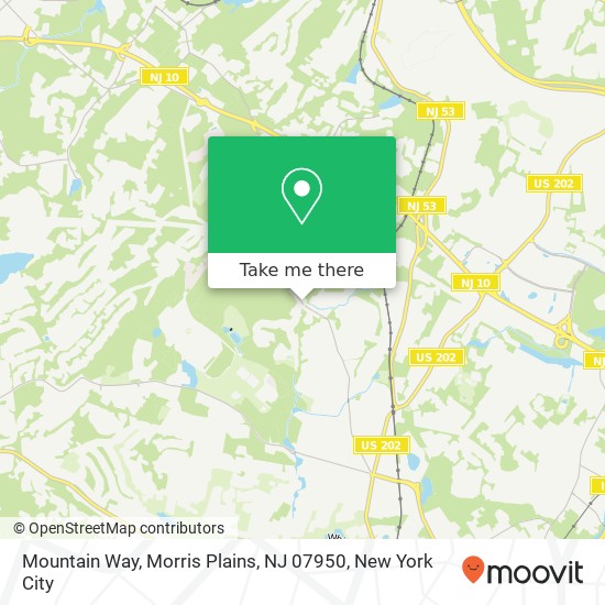 Mountain Way, Morris Plains, NJ 07950 map