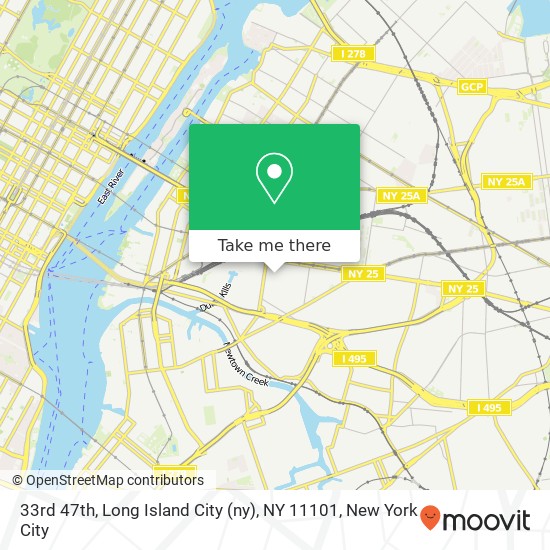 33rd 47th, Long Island City (ny), NY 11101 map