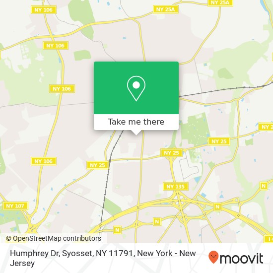 Mapa de Humphrey Dr, Syosset, NY 11791