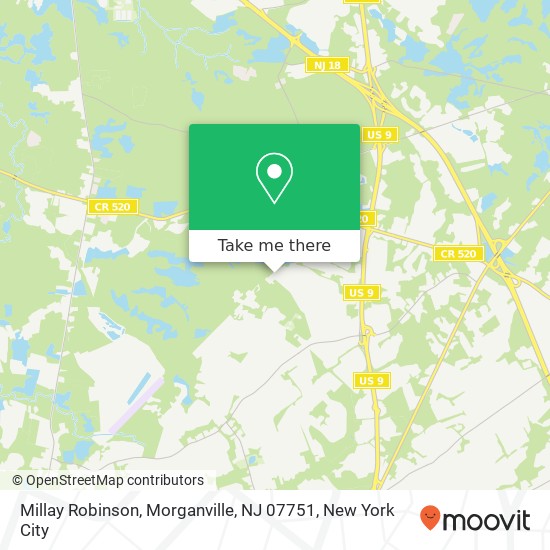 Millay Robinson, Morganville, NJ 07751 map