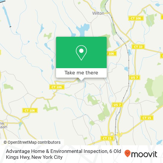 Advantage Home & Environmental Inspection, 6 Old Kings Hwy map
