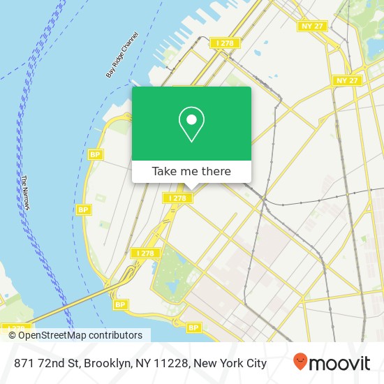 871 72nd St, Brooklyn, NY 11228 map