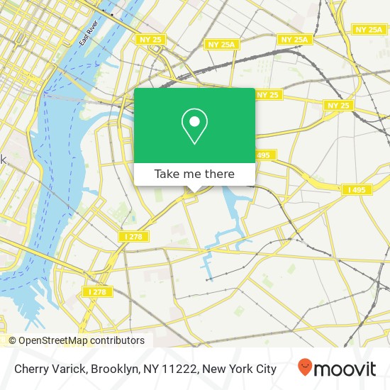 Mapa de Cherry Varick, Brooklyn, NY 11222