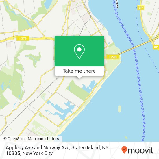 Appleby Ave and Norway Ave, Staten Island, NY 10305 map