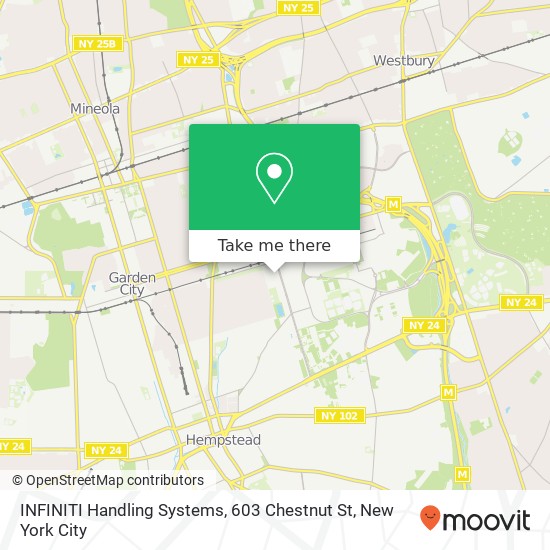 INFINITI Handling Systems, 603 Chestnut St map