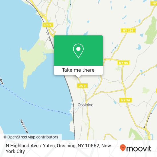 N Highland Ave / Yates, Ossining, NY 10562 map