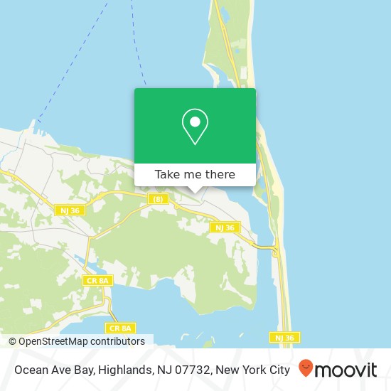 Ocean Ave Bay, Highlands, NJ 07732 map