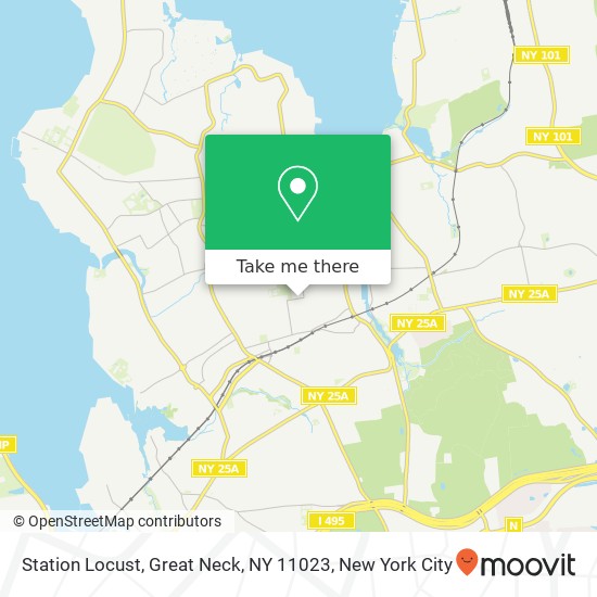 Station Locust, Great Neck, NY 11023 map