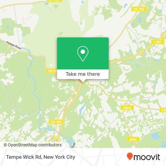 Tempe Wick Rd, Morristown, NJ 07960 map
