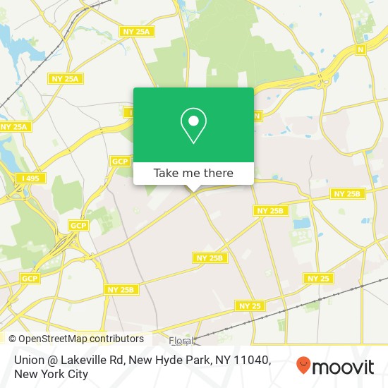 Union @ Lakeville Rd, New Hyde Park, NY 11040 map