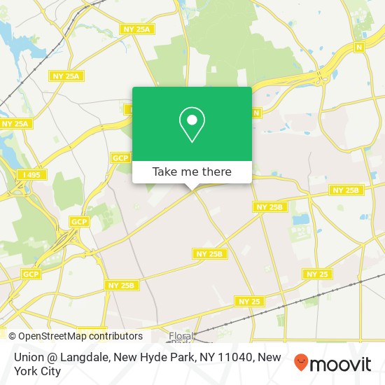 Mapa de Union @ Langdale, New Hyde Park, NY 11040