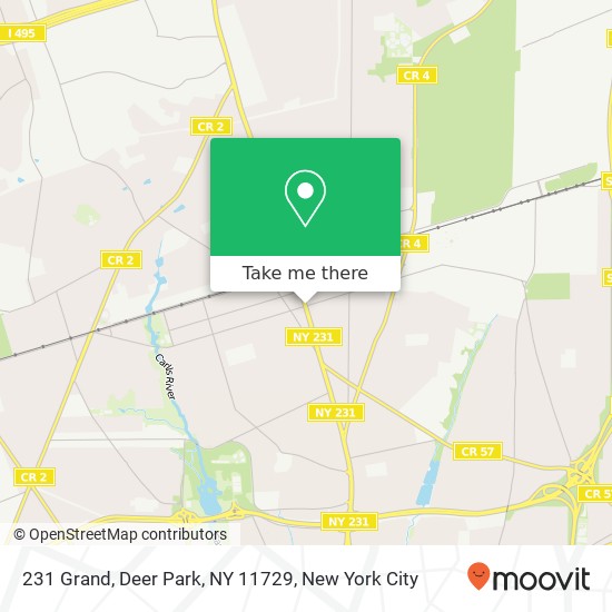 Mapa de 231 Grand, Deer Park, NY 11729
